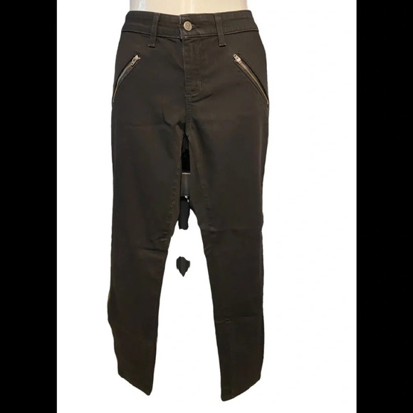 Anthropologie Pilcro and The Letterpress Serif Moto Black Legging Jeans - Picture 3 of 15